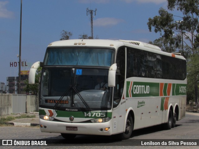 Empresa Gontijo de Transportes 14705 na cidade de Caruaru, Pernambuco, Brasil, por Lenilson da Silva Pessoa. ID da foto: 10371851.