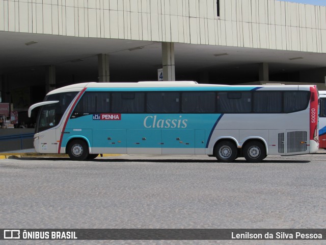 Empresa de Ônibus Nossa Senhora da Penha 50020 na cidade de Caruaru, Pernambuco, Brasil, por Lenilson da Silva Pessoa. ID da foto: 10371826.