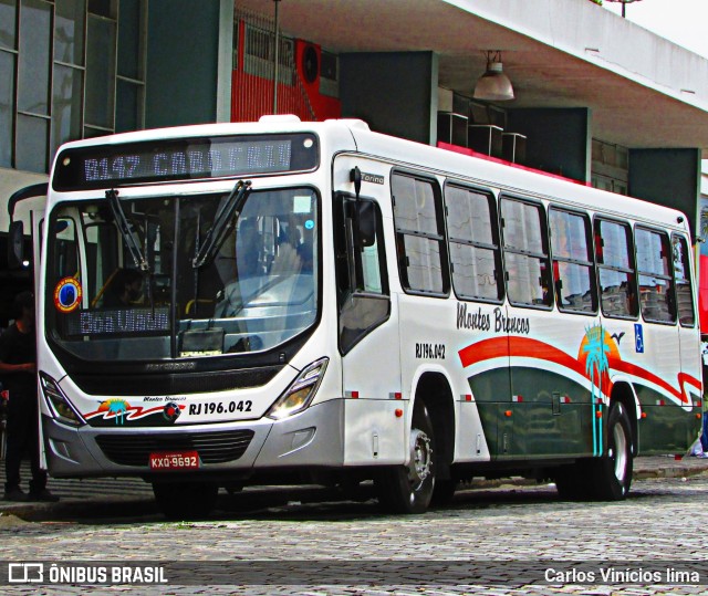 Viação Montes Brancos RJ 196.042 na cidade de Araruama, Rio de Janeiro, Brasil, por Carlos Vinícios lima. Número da foto: #10377513.