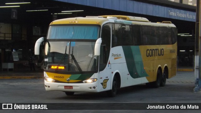 Empresa Gontijo de Transportes 14660 na cidade de Coronel Fabriciano, Minas Gerais, Brasil, por Jonatas Costa da Mata. Número da foto: #10375368.