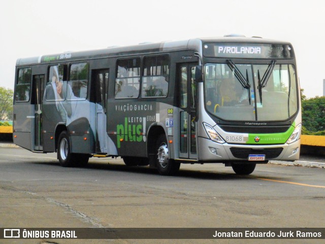 Viação Garcia 81068 na cidade de Londrina, Paraná, Brasil, por Jonatan Eduardo Jurk Ramos. ID da foto: 10377008.