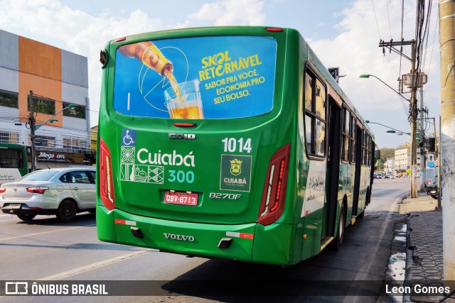 Viação Paraense Cuiabá Transportes 1014 na cidade de Cuiabá, Mato Grosso, Brasil, por Leon Gomes. Número da foto: #10377668.