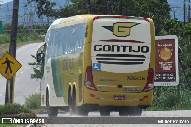 Empresa Gontijo de Transportes 18605 na cidade de Rio Largo, Alagoas, Brasil, por Müller Peixoto. ID da foto: 10377256.