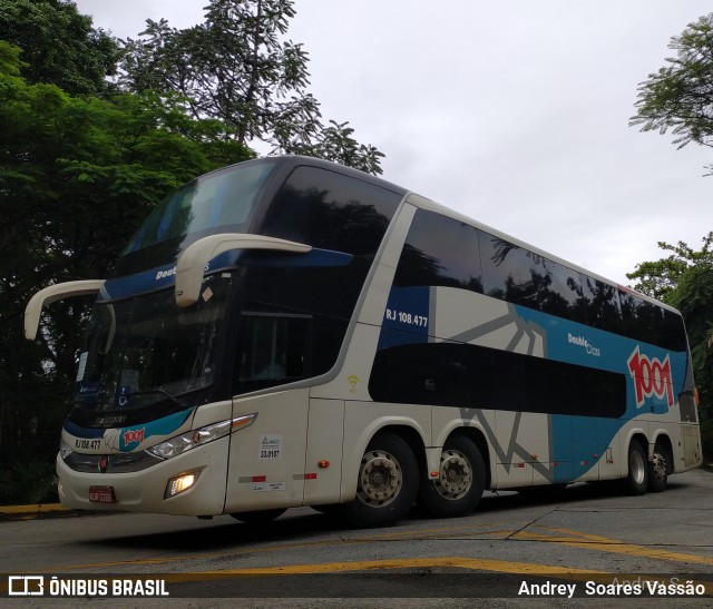 Auto Viação 1001 RJ 108.477 na cidade de São Paulo, São Paulo, Brasil, por Andrey  Soares Vassão. Número da foto: #10375070.