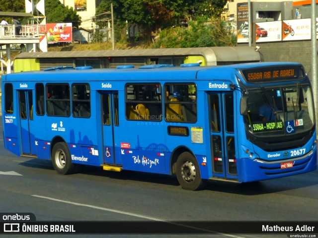 Viação Globo 20677 na cidade de Belo Horizonte, Minas Gerais, Brasil, por Matheus Adler. ID da foto: 10376684.