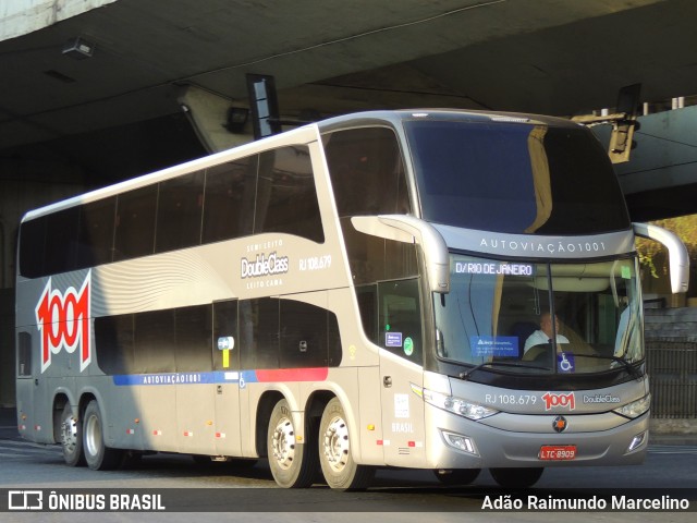 Auto Viação 1001 RJ 108.679 na cidade de Belo Horizonte, Minas Gerais, Brasil, por Adão Raimundo Marcelino. ID da foto: 10377641.