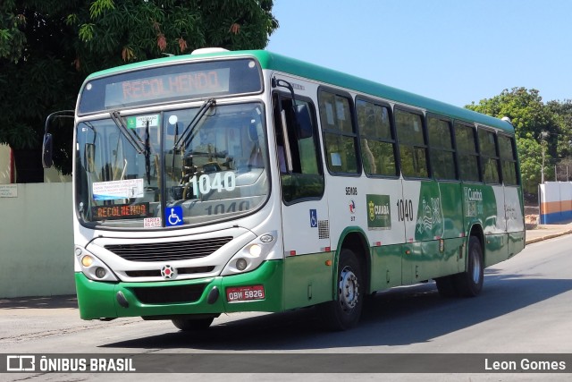 Viação Paraense Cuiabá Transportes 1040 na cidade de Cuiabá, Mato Grosso, Brasil, por Leon Gomes. Número da foto: #10377701.