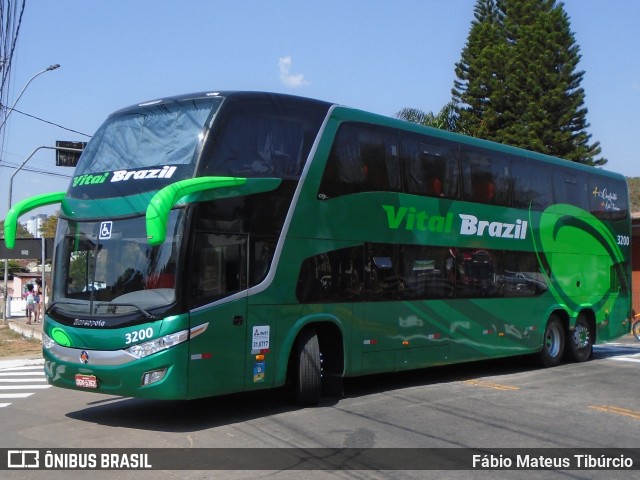 Auto Viação Vital Brazil 3200 na cidade de Três Corações, Minas Gerais, Brasil, por Fábio Mateus Tibúrcio. ID da foto: 10376479.