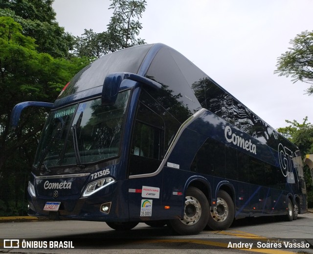 Viação Cometa 721305 na cidade de São Paulo, São Paulo, Brasil, por Andrey  Soares Vassão. Número da foto: #10375056.