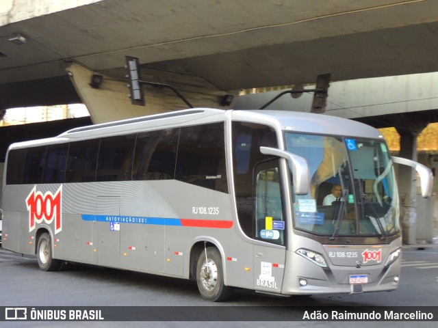 Auto Viação 1001 RJ 108.1235 na cidade de Belo Horizonte, Minas Gerais, Brasil, por Adão Raimundo Marcelino. ID da foto: 10377606.