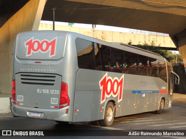 Auto Viação 1001 RJ 108.1235 na cidade de Belo Horizonte, Minas Gerais, Brasil, por Adão Raimundo Marcelino. ID da foto: 10377621.