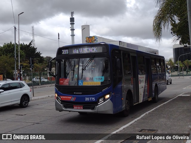 Auto Viação Urubupungá 20.775 na cidade de São Paulo, São Paulo, Brasil, por Rafael Lopes de Oliveira. ID da foto: 10375044.