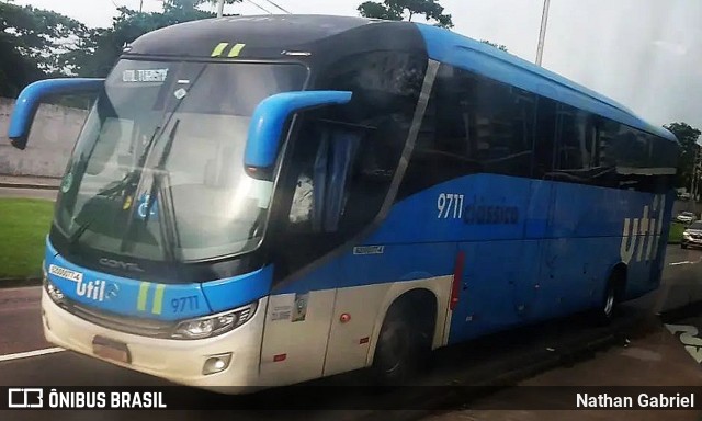 UTIL - União Transporte Interestadual de Luxo 9711 na cidade de Rio de Janeiro, Rio de Janeiro, Brasil, por Nathan Gabriel. Número da foto: #10374777.