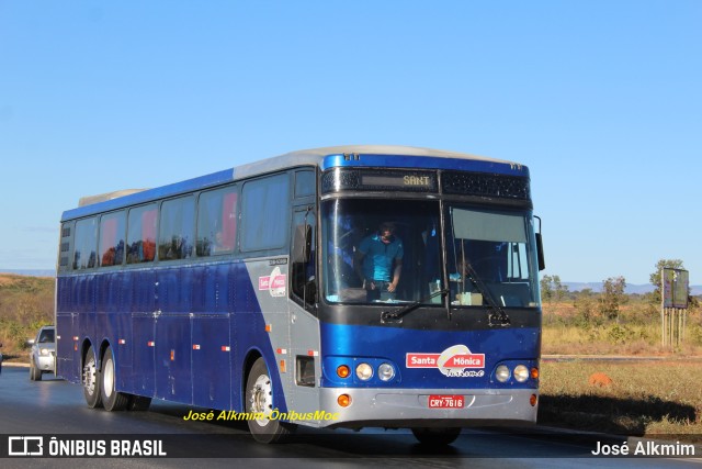 Santa Mônica Turismo 7616 na cidade de Montes Claros, Minas Gerais, Brasil, por José Alkmim. ID da foto: 10379475.