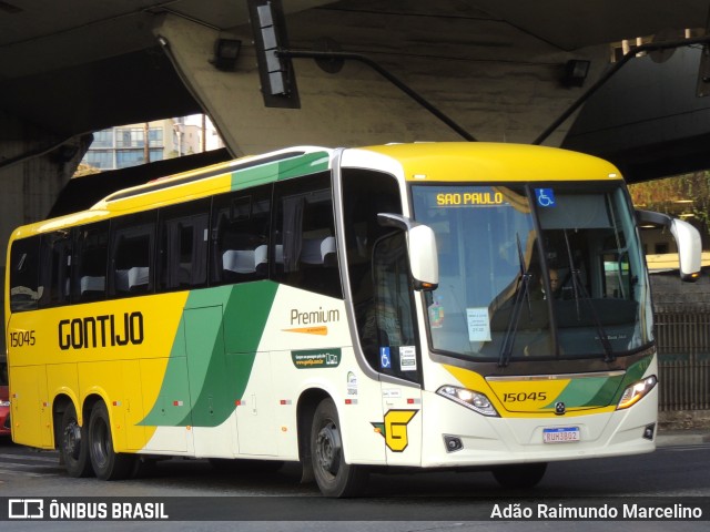 Empresa Gontijo de Transportes 15045 na cidade de Belo Horizonte, Minas Gerais, Brasil, por Adão Raimundo Marcelino. ID da foto: 10381067.