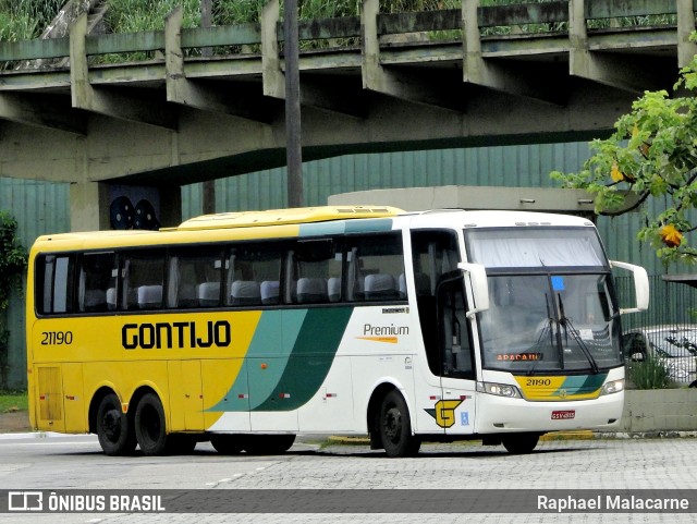 Empresa Gontijo de Transportes 21190 na cidade de Santos, São Paulo, Brasil, por Raphael Malacarne. ID da foto: 10378084.