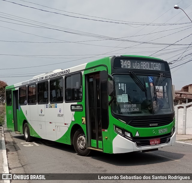 VB Transportes e Turismo 3260 na cidade de Campinas, São Paulo, Brasil, por Leonardo Sebastiao dos Santos Rodrigues. ID da foto: 10378073.