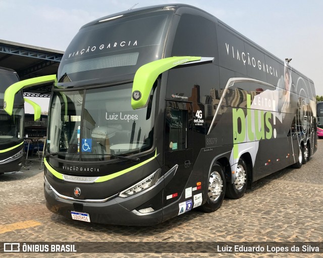 Viação Garcia 88079 na cidade de Londrina, Paraná, Brasil, por Luiz Eduardo Lopes da Silva. ID da foto: 10379965.