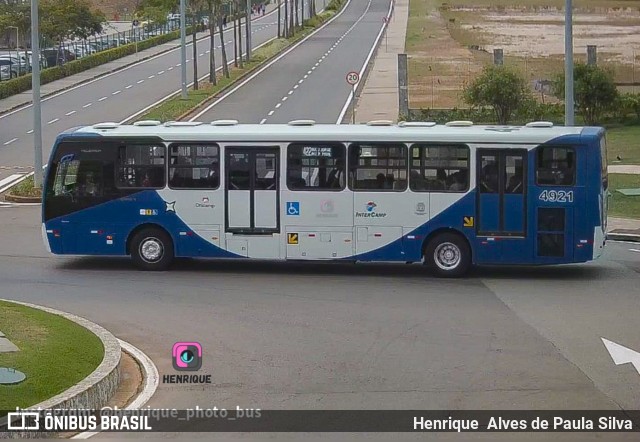 Onicamp Transporte Coletivo 4921 na cidade de Campinas, São Paulo, Brasil, por Henrique Alves de Paula Silva. Número da foto: #10380293.