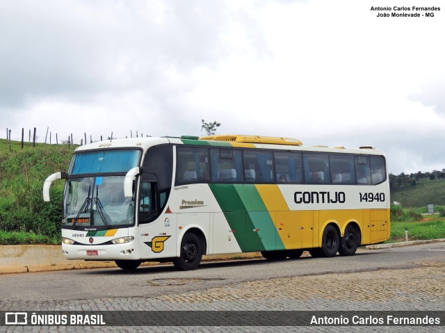 Empresa Gontijo de Transportes 14940 na cidade de João Monlevade, Minas Gerais, Brasil, por Antonio Carlos Fernandes. ID da foto: 10378696.