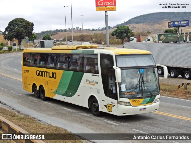 Empresa Gontijo de Transportes 12775 na cidade de João Monlevade, Minas Gerais, Brasil, por Antonio Carlos Fernandes. ID da foto: 10378680.