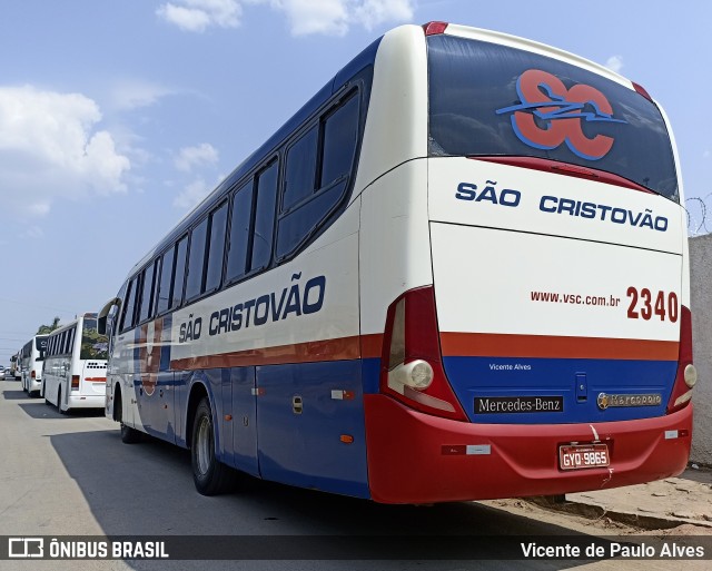 Viação São Cristóvão 2340 na cidade de Campo Belo, Minas Gerais, Brasil, por Vicente de Paulo Alves. Número da foto: #10377927.
