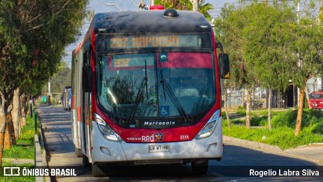 Subus 9644 na cidade de Santiago, Santiago, Metropolitana de Santiago, Chile, por Rogelio Labra Silva. Número da foto: #10381137.