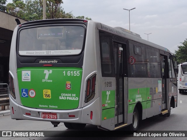 Transcooper > Norte Buss 1 6155 na cidade de São Paulo, São Paulo, Brasil, por Rafael Lopes de Oliveira. Número da foto: #10378660.