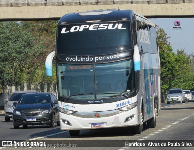 LopeSul Transportes - Lopes e Oliveira Transportes e Turismo - Lopes Sul 2084 na cidade de Campinas, São Paulo, Brasil, por Henrique Alves de Paula Silva. Número da foto: #10380289.