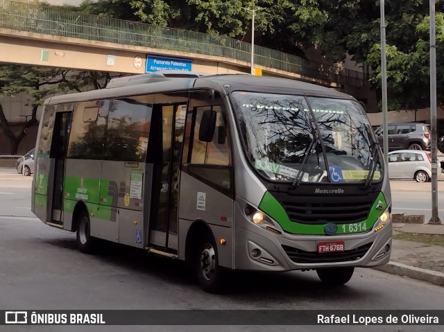 Transcooper > Norte Buss 1 6314 na cidade de São Paulo, São Paulo, Brasil, por Rafael Lopes de Oliveira. ID da foto: 10378352.