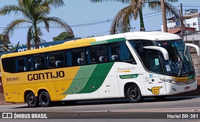 Empresa Gontijo de Transportes 19060 na cidade de Betim, Minas Gerais, Brasil, por Hariel BR-381. Número da foto: #10378178.