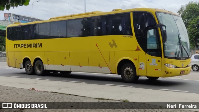 Viação Itapemirim 5861 na cidade de Niterói, Rio de Janeiro, Brasil, por Neri  Ferreira. ID da foto: 10380595.