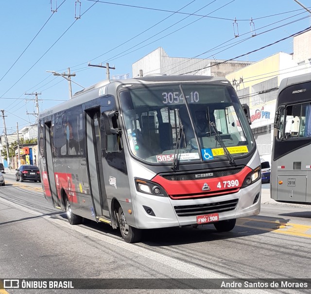 Pêssego Transportes 4 7390 na cidade de São Paulo, São Paulo, Brasil, por Andre Santos de Moraes. Número da foto: #10380480.