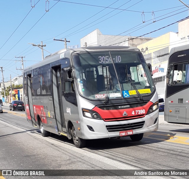 Pêssego Transportes 4 7390 na cidade de São Paulo, São Paulo, Brasil, por Andre Santos de Moraes. ID da foto: 10380480.