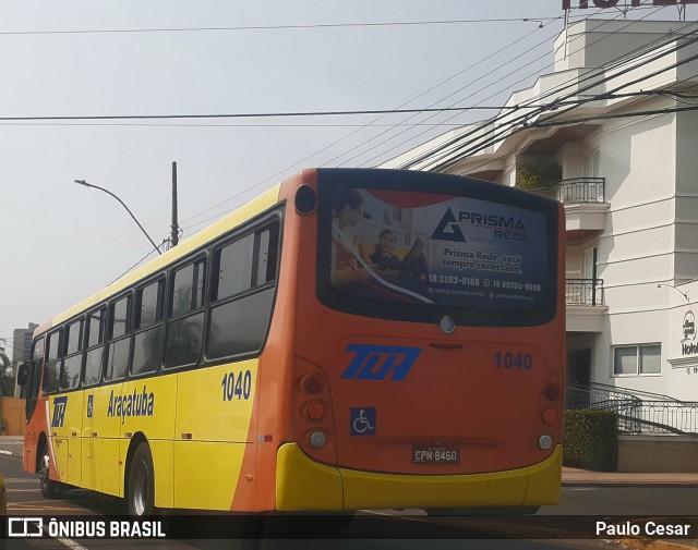 TUA - Transportes Urbanos Araçatuba 1040 na cidade de Araçatuba, São Paulo, Brasil, por Paulo Cesar. ID da foto: 10378712.