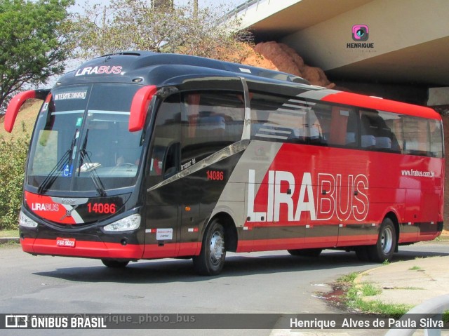 Lirabus 14086 na cidade de Campinas, São Paulo, Brasil, por Henrique Alves de Paula Silva. Número da foto: #10380279.