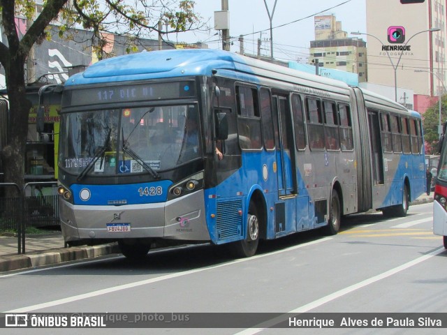 VB Transportes e Turismo 1428 na cidade de Campinas, São Paulo, Brasil, por Henrique Alves de Paula Silva. ID da foto: 10379163.