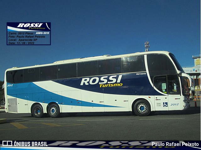 Rossi Turismo 2012 na cidade de Aparecida, São Paulo, Brasil, por Paulo Rafael Peixoto. Número da foto: #10378232.