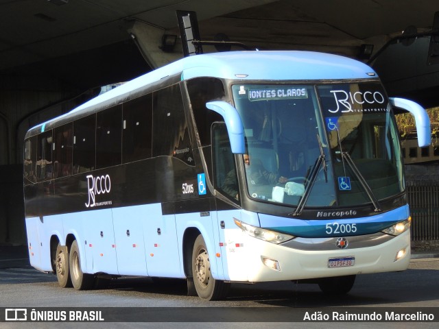 Ricco Transportes e Turismo-  Filial Rio Branco 52005 na cidade de Belo Horizonte, Minas Gerais, Brasil, por Adão Raimundo Marcelino. ID da foto: 10380906.