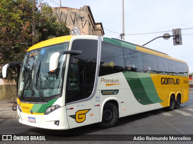 Empresa Gontijo de Transportes 15080 na cidade de Belo Horizonte, Minas Gerais, Brasil, por Adão Raimundo Marcelino. ID da foto: 10381209.