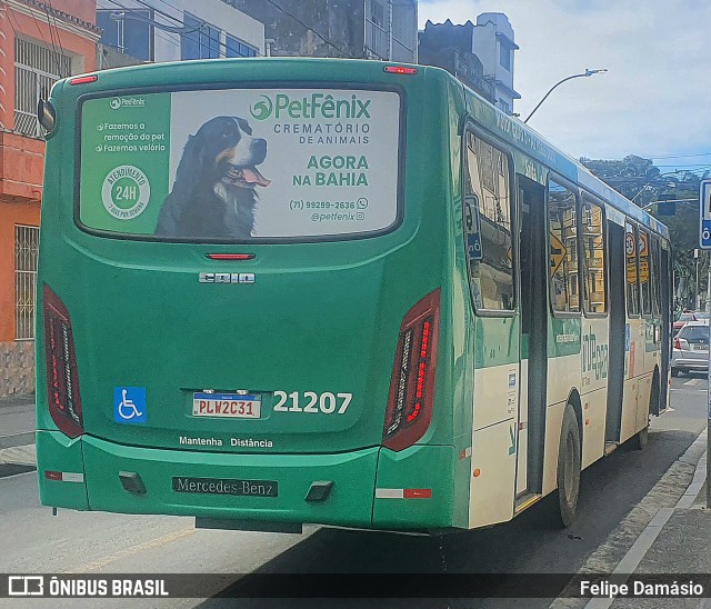 OT Trans - Ótima Salvador Transportes 21207 na cidade de Salvador, Bahia, Brasil, por Felipe Damásio. Número da foto: #10378311.