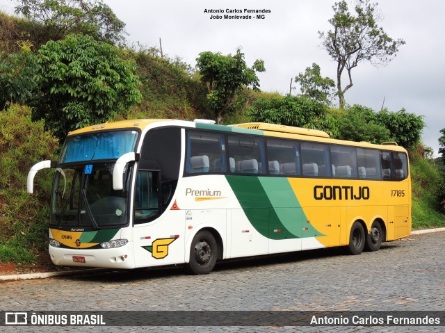 Empresa Gontijo de Transportes 17185 na cidade de João Monlevade, Minas Gerais, Brasil, por Antonio Carlos Fernandes. Número da foto: #10378713.