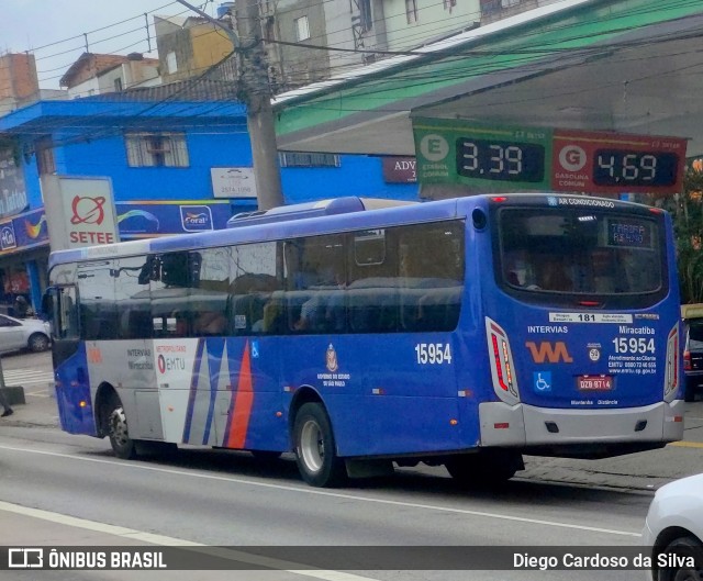 Viação Miracatiba 15.954 na cidade de São Paulo, São Paulo, Brasil, por Diego Cardoso da Silva. Número da foto: #10380168.