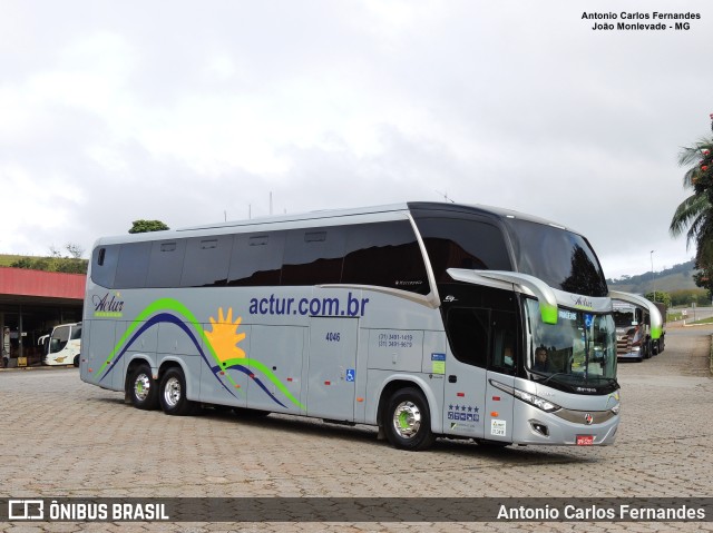 Actur Viagens 4046 na cidade de João Monlevade, Minas Gerais, Brasil, por Antonio Carlos Fernandes. Número da foto: #10378685.