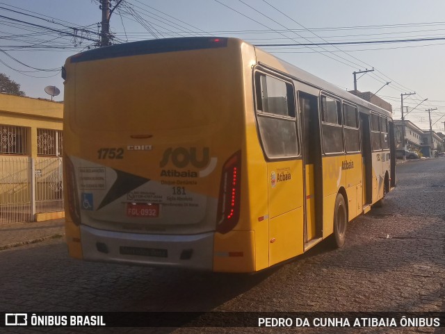 Sancetur - Sou Atibaia 1752 na cidade de Atibaia, São Paulo, Brasil, por PEDRO DA CUNHA ATIBAIA ÔNIBUS. ID da foto: 10382530.