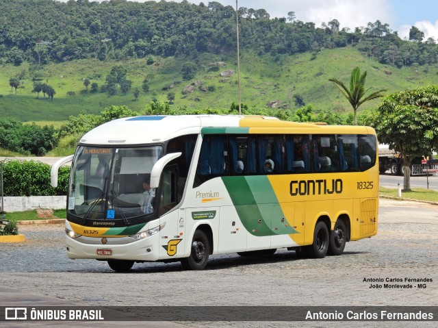 Empresa Gontijo de Transportes 18325 na cidade de João Monlevade, Minas Gerais, Brasil, por Antonio Carlos Fernandes. Número da foto: #10382416.