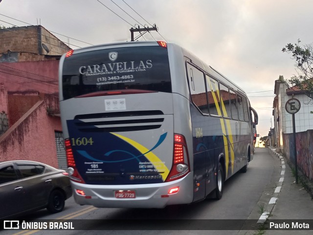 Caravellas Transportes e Turismo 1604 na cidade de Ribeirão Pires, São Paulo, Brasil, por Paulo Mota. Número da foto: #10381740.