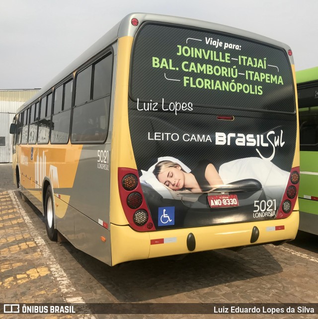 Londrisul Transportes Coletivos 5021 na cidade de Londrina, Paraná, Brasil, por Luiz Eduardo Lopes da Silva. Número da foto: #10382655.