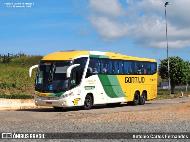 Empresa Gontijo de Transportes 19380 na cidade de João Monlevade, Minas Gerais, Brasil, por Antonio Carlos Fernandes. ID da foto: 10382463.