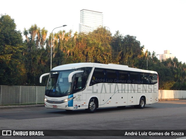 Auto Viação Catarinense 3446 na cidade de Curitiba, Paraná, Brasil, por André Luiz Gomes de Souza. ID da foto: 10384006.